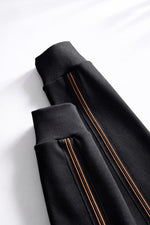 Signature Track Jacket & Joggers Set – Black with Contrast Piping
