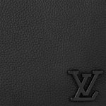 Taurillon Leather Slim Wallet Crossbody (Black)
