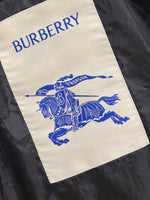 Hooded Nylon Jacket with Equestrian Knight Emblem
