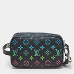Monogram Multicolor Leather Crossbody Bag (Black)