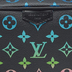Monogram Multicolor Leather Crossbody Bag (Black)