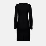 Belted V-Neck Midi Dress
