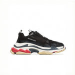 Black Triple S Leather Sneakers