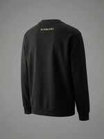 KD Embroidery Checked Panel Sweatshirt | Black and White